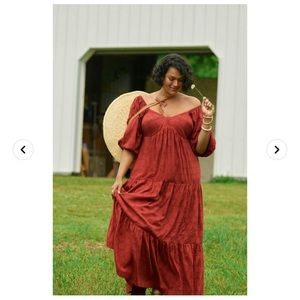 Anthropologie Blossom Maxi Dress - Plus